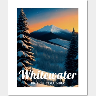 Whitewater British Columbia Canada Ski Posters and Art